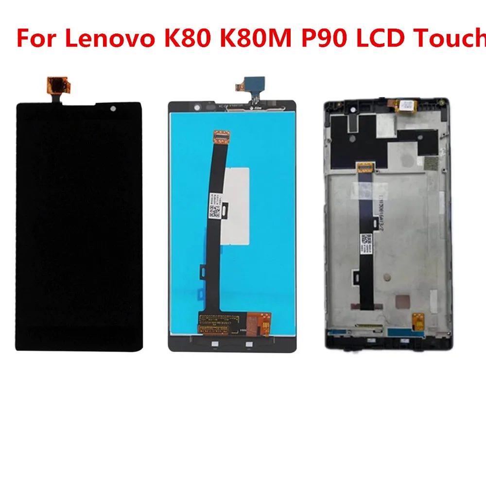 5 &quotдля lenovo K80 K80M P90 ЖК-дисплей с сенсорным экраном дигитайзер в сборе рамкой для