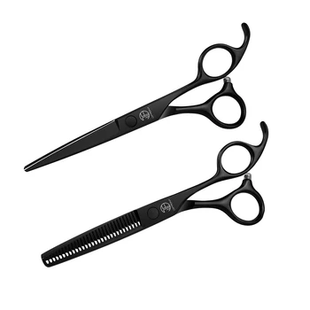 

Professional Hairdressing Scissors black hair scissors set cutting barber salon haircut thinning shears hairdressing scissors