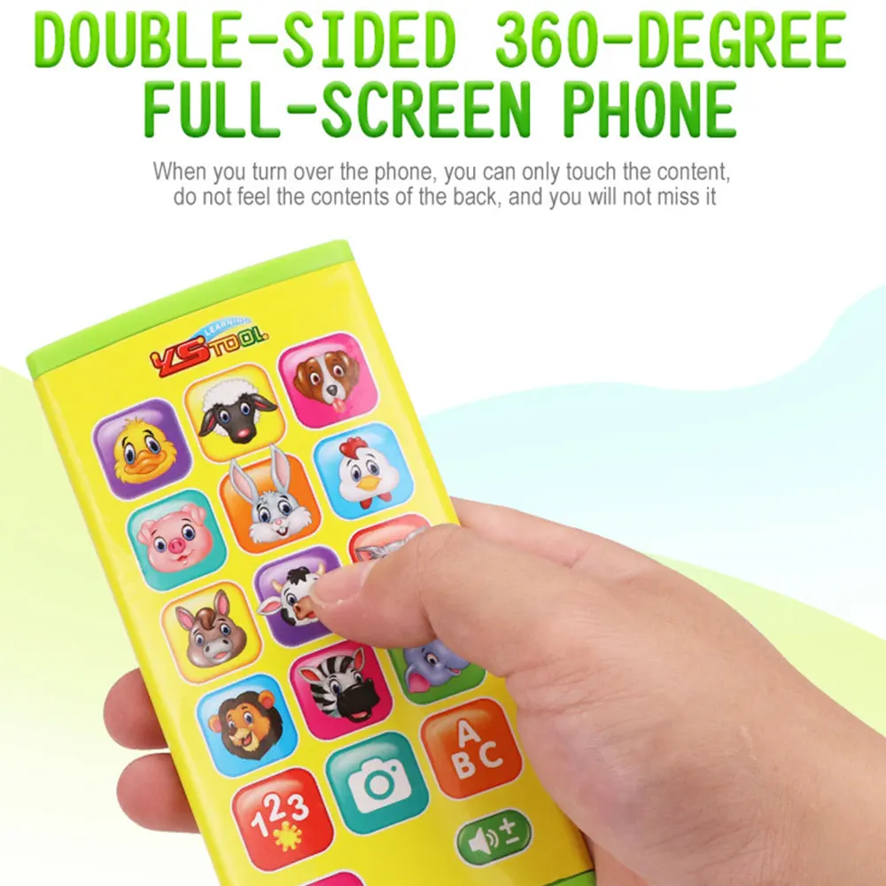 Double-Screen Touch Type Early Learning Phone Baby Learning Machine Study Teach Toy Interactive Learn Words Educational