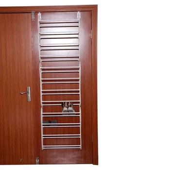 

12 Layers Wall-mounted Style Home Highly Room-saving Shoe Rack Plastic and Metal White Easy to Install and Clean