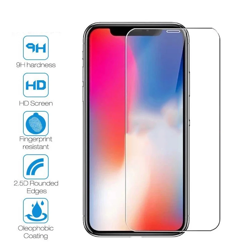Закаленное стекло для iPhone 12 X XS MAX XR 11 11por max Защитная пленка 7 8 Plus | Мобильные