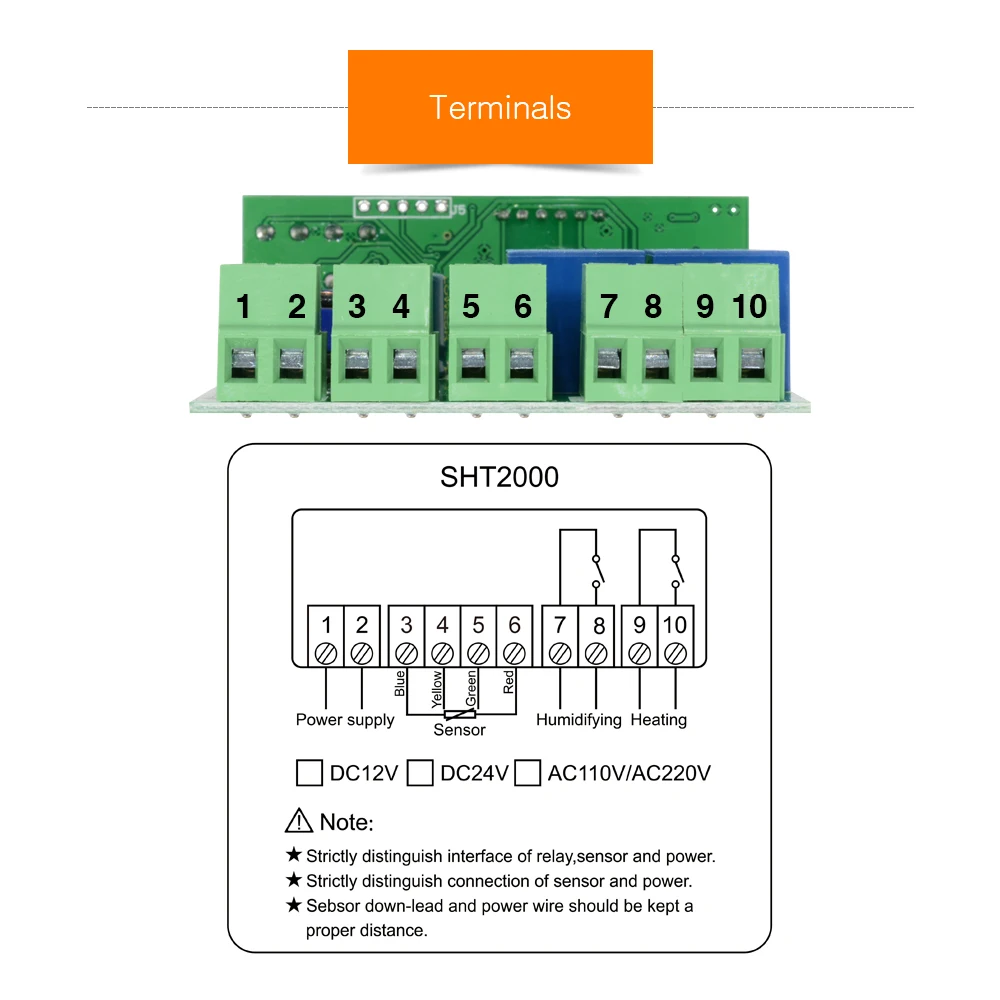 SHT2000 STC-3028 цифровой Температура регулятор влажности Измеритель 12V 110/220V 10A дома цифровой термостат гигростат инкубатор коробка