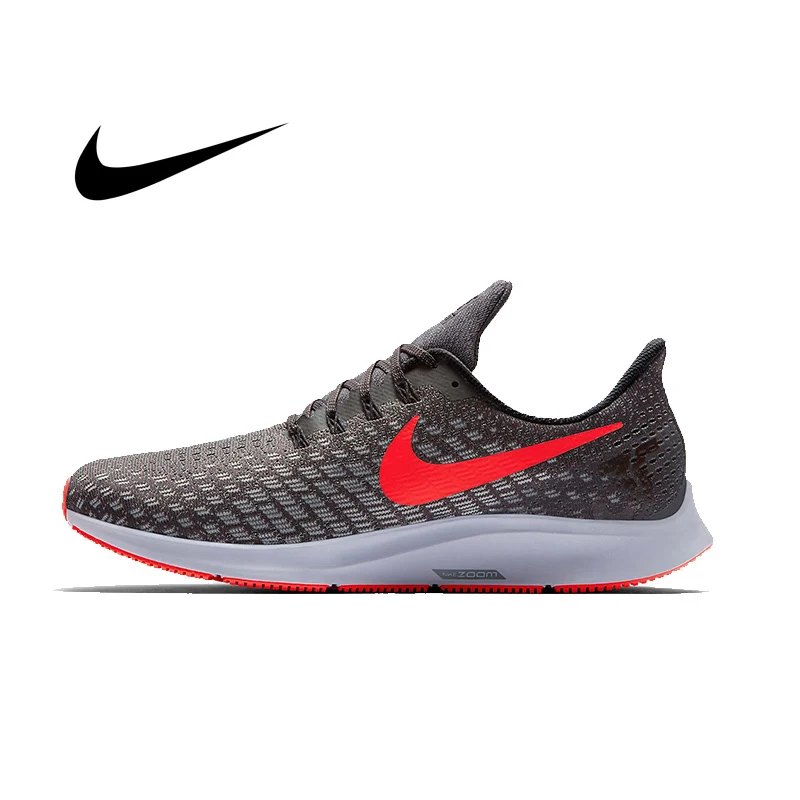Аутентичные мужские кроссовки для бега NIKE AIR ZOOM PEGASUS 35, модные легкие удобные кроссовки с низкой амортизацией, прочные 942851