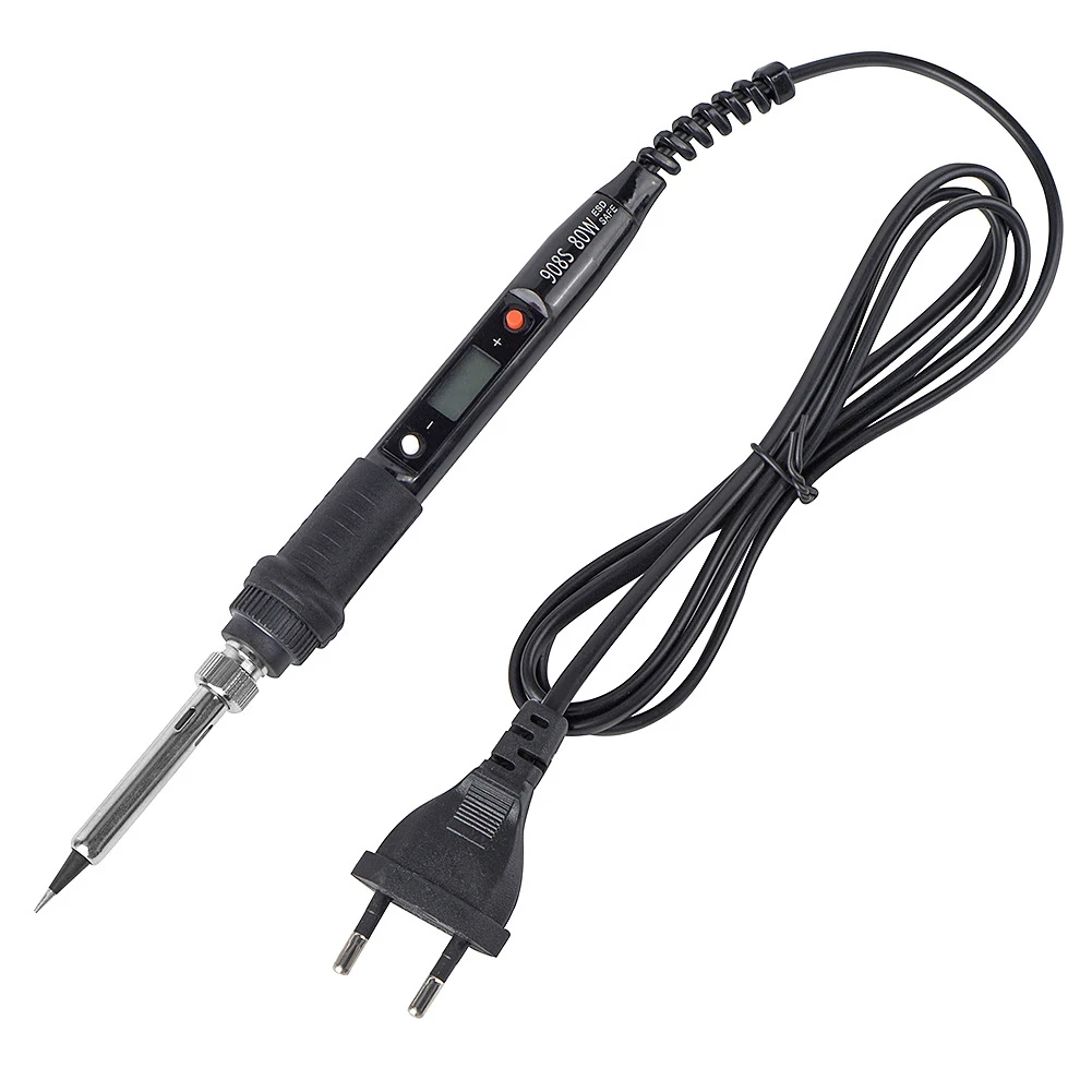 

80W Soldering Iron Pyrography Adjustable Temperature LCD Thermostat Electric Soldering Iron Welding Wood Embossing Burning Pen