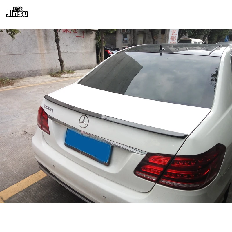 AMG стиль карбоновое волокно задний багажник спойлер для Benz E класс седан E200 E250 E300 E350 2009- W212 автомобильный Стайлинг заднее крыло