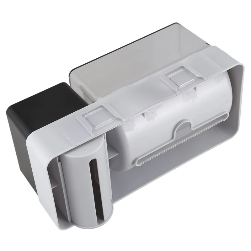 Туалетный перфорированный Бесплатный держатель рулона бумаги водонепроницаемый ящик для туалетной бумаги с мешком для мусора легкая установка
