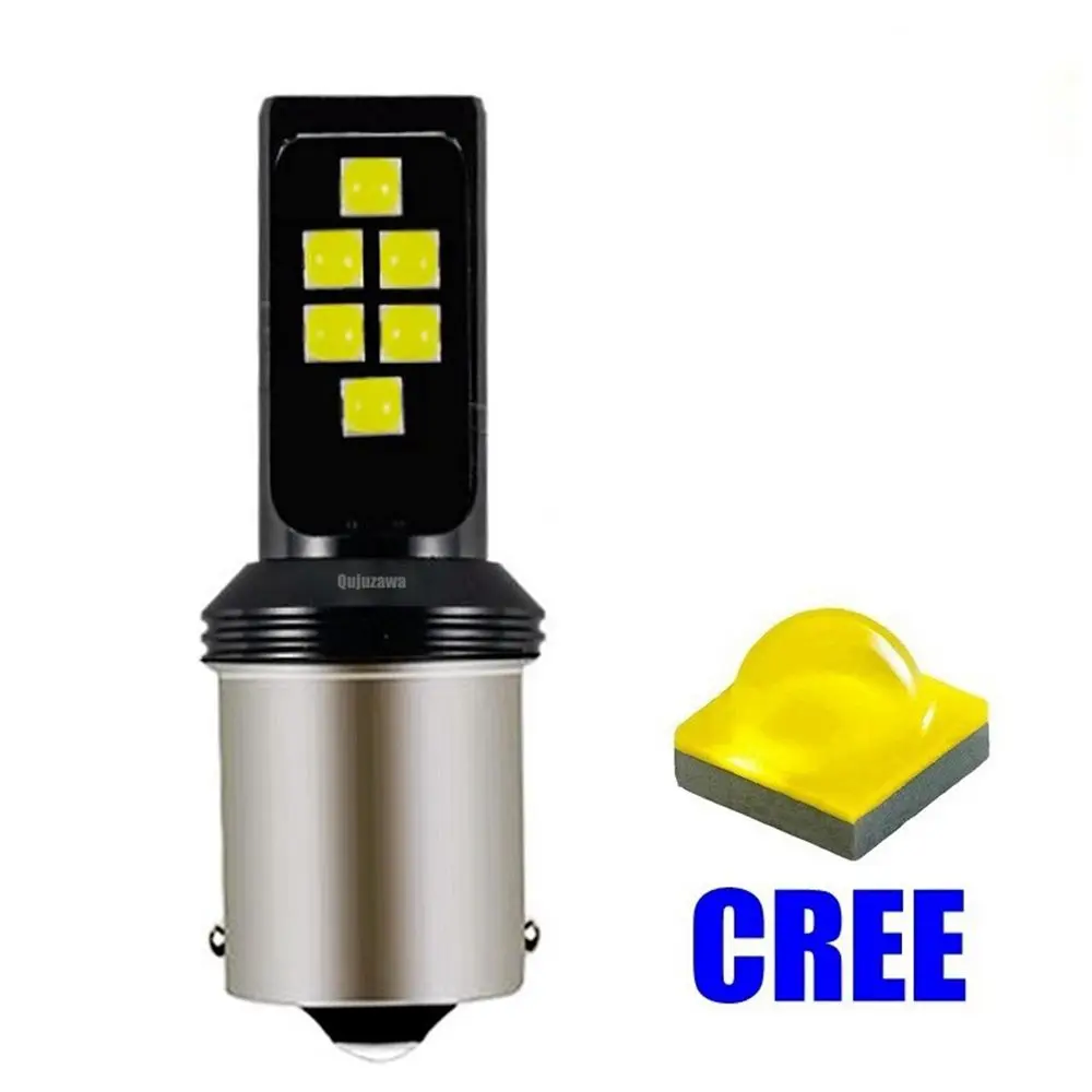 2 X Anti-Brouillard Canbus 21W Fiala Led Rouge Ba15S 1156 P21W Voiture Camion Smd Led Rouge Blanc