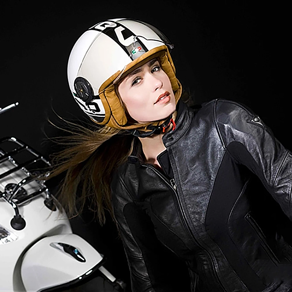 BEON Motorcycle Helmet Chopper 3/4 Open Face Vintage Moto Helmet Moto Capacete De Moto Men Women Moto Scooter Motorbike Helmet images - 6