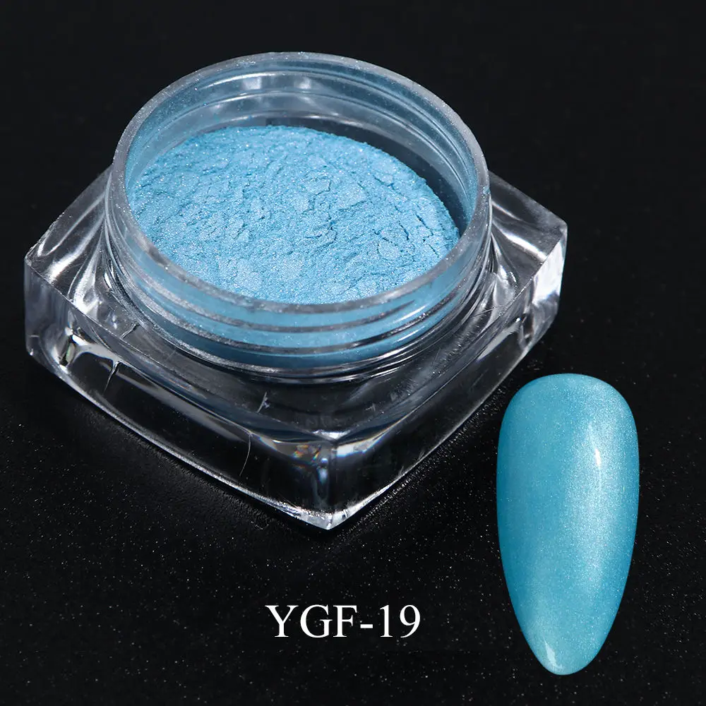 YGF-19 Порошок неонового пигмента для ногтей ультра тонкий блеск для украшения ногтей флуоресцентные цвета пыль Блестки Дизайн Маникюр TRYGF11-33 - Цвет: YGF-19