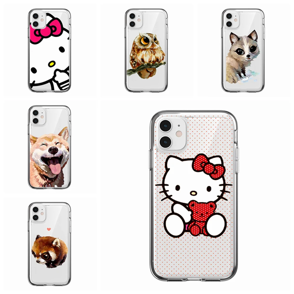 Чехол для iPhone 6 6s 7 8 Plus x xs xr max 11pro SE2 силиконовые мягкие чехлы из ТПУ чехол серии Cute