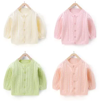 

Baby Sweater Long Sleeve Knitted Cardigan Sweater Boys Girls Clothing Children Kids Outwear Coat Causal Knit Tops