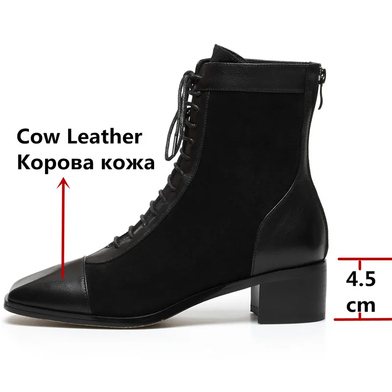 FEDONAS Winter Warm Short Boots Quality Patchwork Genuine Leather Women Ankle Boots Zipper Chelsea Boots Party Shoes Woman