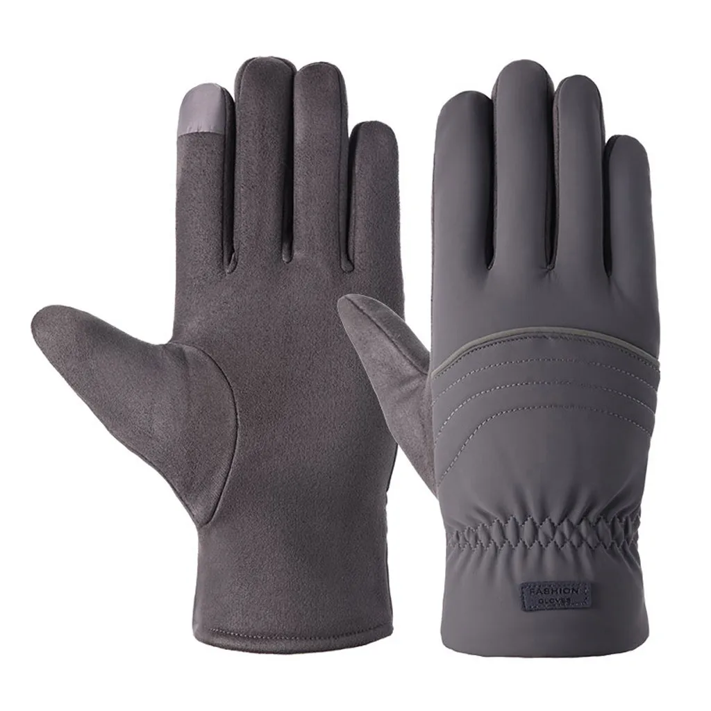 Feitong мужские зимние перчатки теплые мотоциклетные Лыжные Сноуборд антискользящие перчатки ветрозащитные теплые сенсорные перчатки - Цвет: C