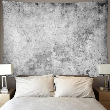 

Simple Cement Stone Style Wall Pattern Tapestry Print Tapestry Hanging Beach Yoga Towel Blanket Wall Thin Psychedelic Polyester