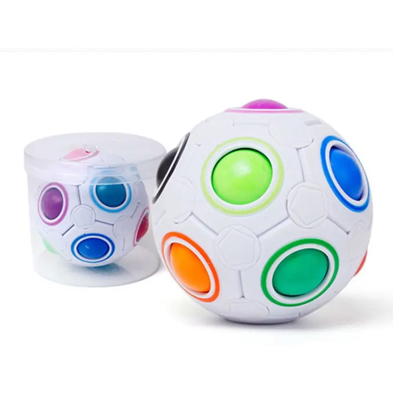 Magic Ball Toy Fidget Rainbow Puzzle Magic Ball For Concentration Kids Gift
