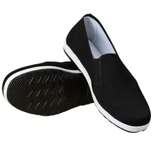 Chaussures en tissu noir antidérapantes, semelle plate, chaussures de protection résistantes à l'usure, chaussures de sécurité pour le travail du conducteur