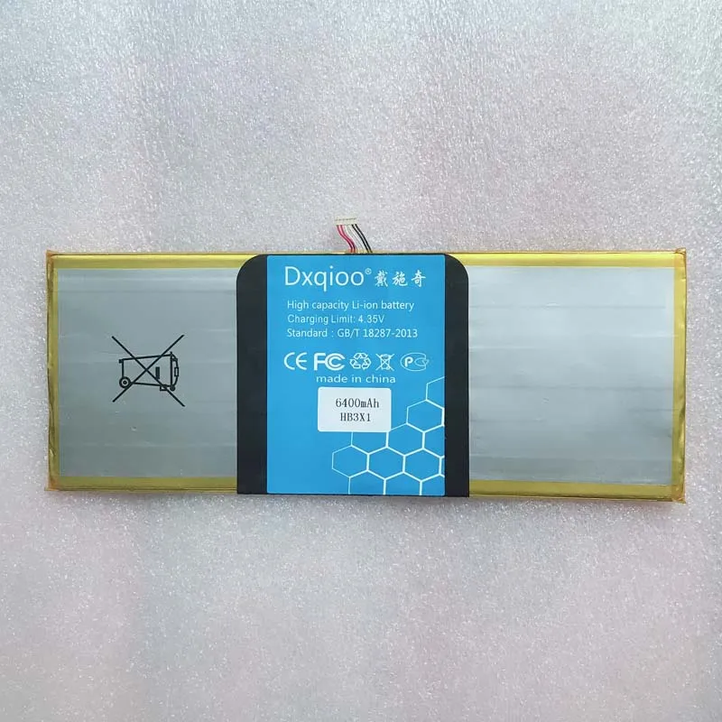 

6400mah battery For Huawei MediaPad 10 Link S10-201wa HB3X1 HB3484v3eaw-12