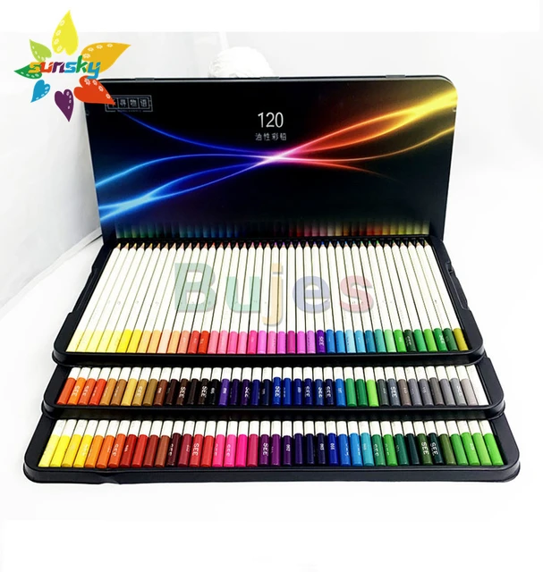 Buy wholesale Set of 120 colored pencils. Made of wood