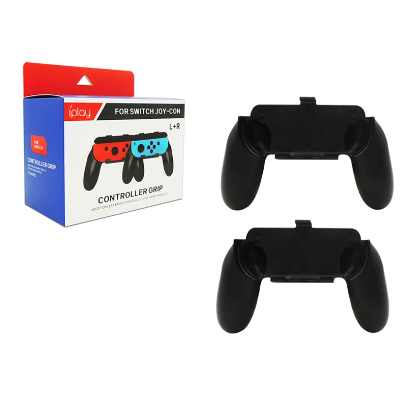 Black Для nintendo Switch Joy-Con маленькая рукоятка Левая Правая игровая ручка пульт дистанционного управления 1 пара - Цвет: Black