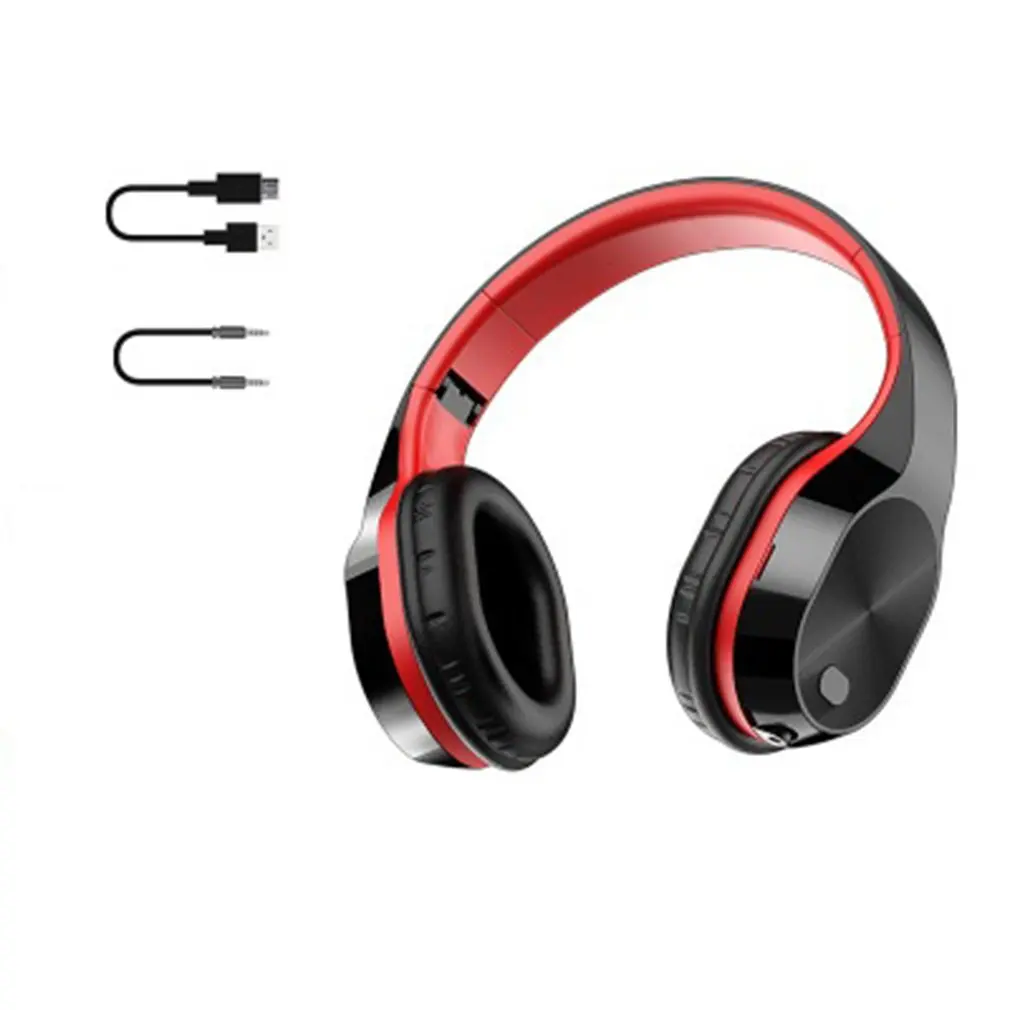 Head mounted Sport Running Earphone Wireless Headphone 9D Surround Sound Stereo Foldable Retractable Computer PC Gaming Headset