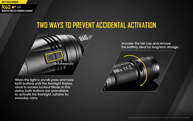 NITECORE R40 V2 Wireless Charging Flashlight (22)