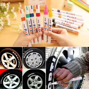 

Dropshipping Colorful Marker Waterproof Lasting Car Markers Tire Tread Rubber Fabric Paint Metal Permanent Paint Marker Pen 1pc