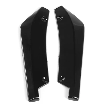 

A Pair Universal Car Rear Bumper Lip Diffuser Splitter Canard Angle Side Skirt Extension Bumper Spoiler Decorative Protection