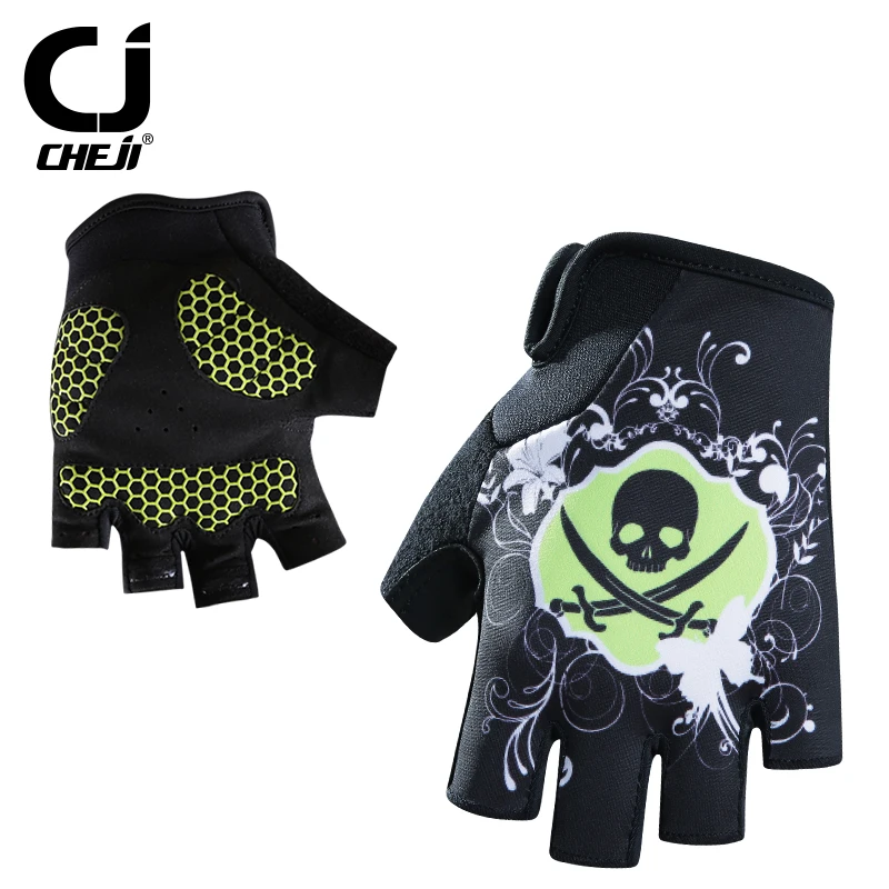Падение CHIJI перчатки для велоспорта половина пальца женщин полиэстер Guantes Mtb час цвета доступны защитить руки
