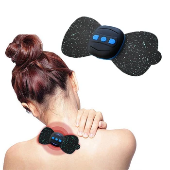 

Electric Back and Neck Massager Rechargeable Cervical Massage Stickers Body Vertebra Muscle Relief Pain Physiotherapy Instrument