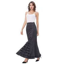 Женская сумка с поясом в виде рыбьего хвоста, длинная юбка в пол, элегантная юбка