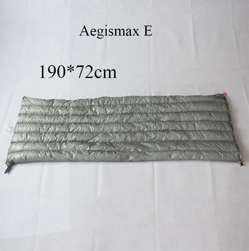 190*72 см/200*80 см Aegismax E/E-Long конверт 280 грамм/308 грамм белый гусиный пух спальный мешок для кемпинга