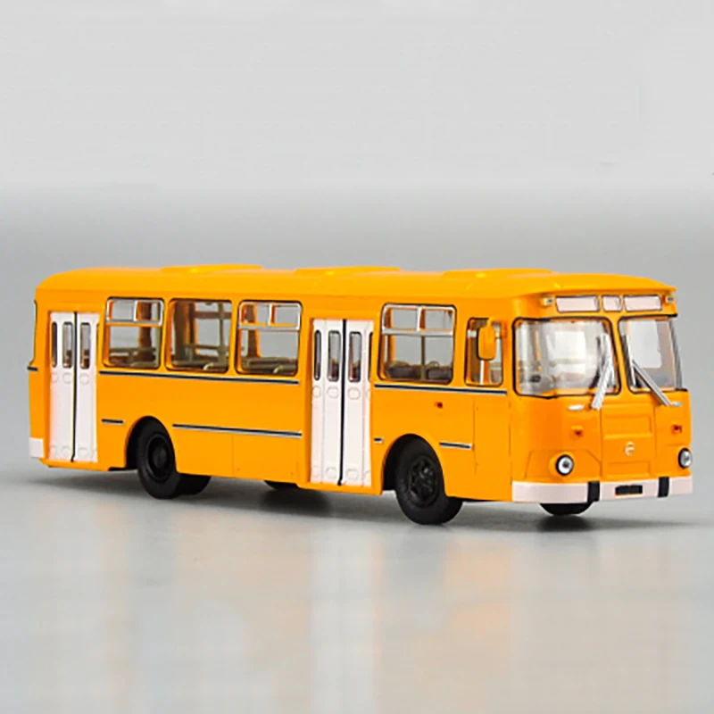1/43 масштаб Русский автобус из металлического сплава бездорожье модель автобуса литая под давлением модель детский автомобиль игрушки инструменты Коллекция подарков дисплей - Цвет: A