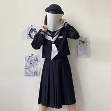 2021 Summer New Style,sailor's Clothing,Japanese Basic Style,orthodox JK Uniform,school Navy Skirt Suit,college Style,Women's