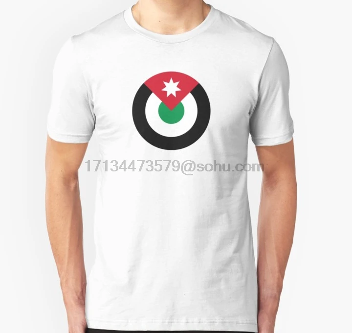 Мужская футболка с коротким рукавом Roundel of the Royal Jordanian Air Force унисекс женская топы |