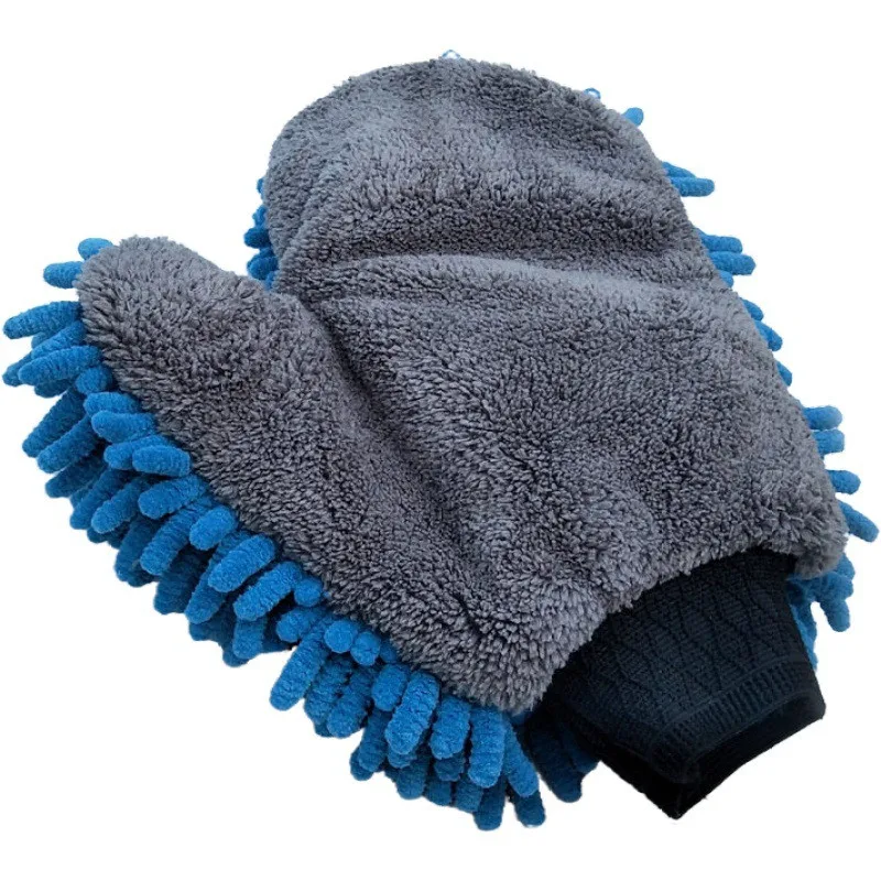 

1PC Microfiber Car Wash Gloves Car Cleaning Tool Wheel Brush Multi-Function Cleaning Brush Detailing Chenille