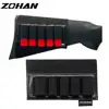 ZOHAN 5 Rounds Shotgun Shell Holder On Stock Cartridge Holder Buttstock Ammo Pouch for 12 20 Gauge Hunting Gun Accessory 1