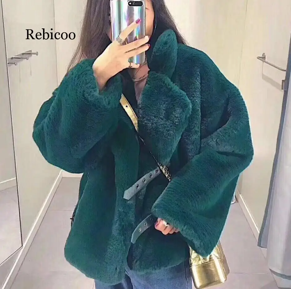 Пальто с искусственным мехом и длинными плюшевые пальто меховая куртка женская