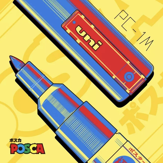 Marqueur POSCA PC-1MC, marqueur pointe extra-fine conique. Largeur du trait  : 1 mm - Creastore