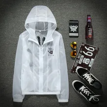 Одежда для защиты от солнца, Мужская модная Повседневная ветровка, тренд, крутой пальмовый узор, кожа, пыльник, с капюшоном, водонепроницаемое пальто