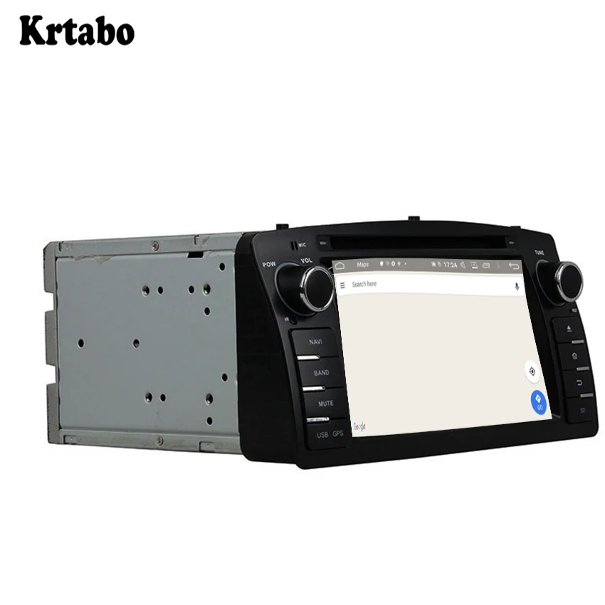 For Toyota Corolla 2004 Android 9.0 smart car navigation reversing image control screen one machine recorder support DVD