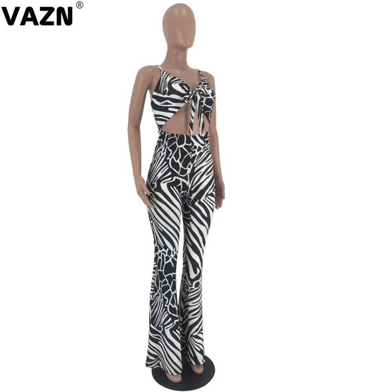 VAZN GLDS13160, новинка, черный бандажный комбинезон без бретелек для девочек, для ночного клуба, молодых девушек, комбинезон без рукавов, длинные штаны, комбинезоны, сексуальные комбинезоны
