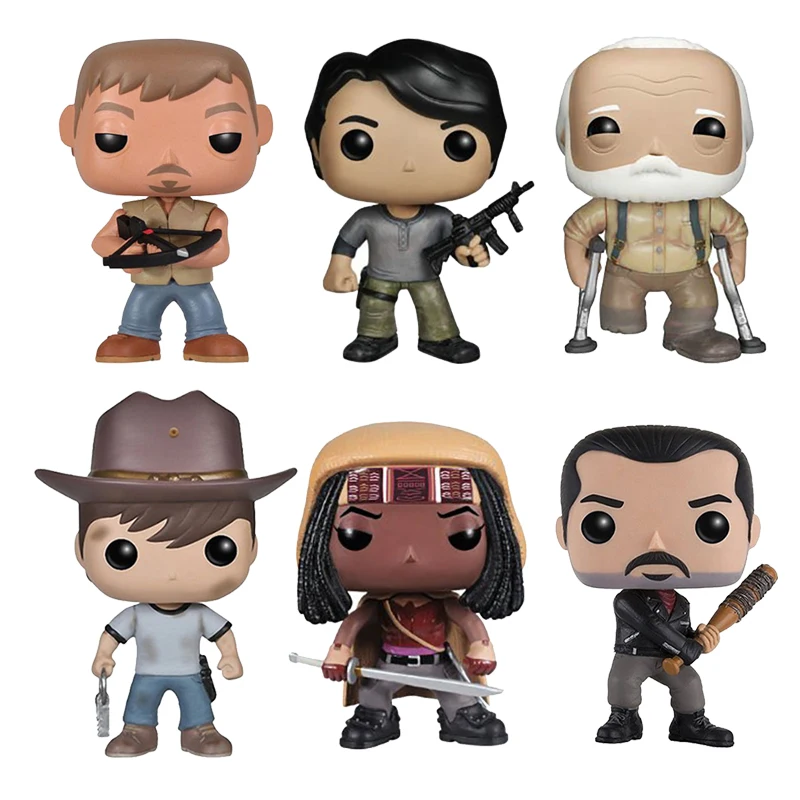 

The Walking Dead Action Figure Toy Michonne Daryl Negan Hershel Carol Glenn Carl 9cm PVC Toys For Kids Birthday Christmas Gift