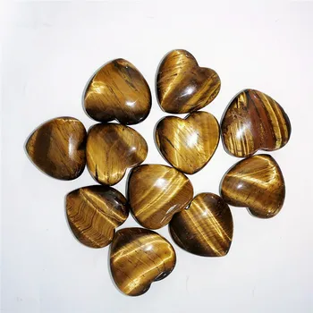 

Wholesale Price High Quality Hand Carved Natural Tiger Eye Stone Crystal Heart ZY