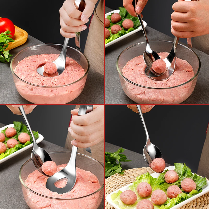 Форма для мяса кухонные гаджеты антипригарная ложка приготовления фрикаделек с