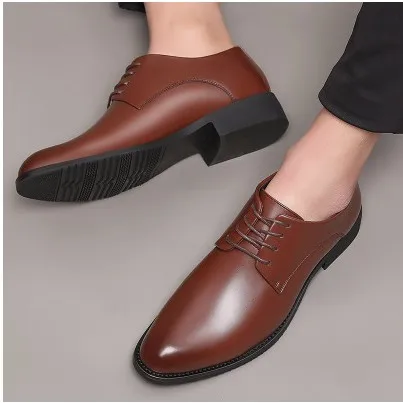 Mazefeng/брендовые Классические Мужские модельные туфли с острым носком; мужские черные свадебные туфли из лакированной кожи; оксфорды; официальная обувь; большие размеры 38-47 - Цвет: 2
