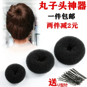 

South Korea Donuts Women's Bud Hair Band Meatball Head Hair Head Useful Product Hair Accessories Children Tool Hair Dressing Spo