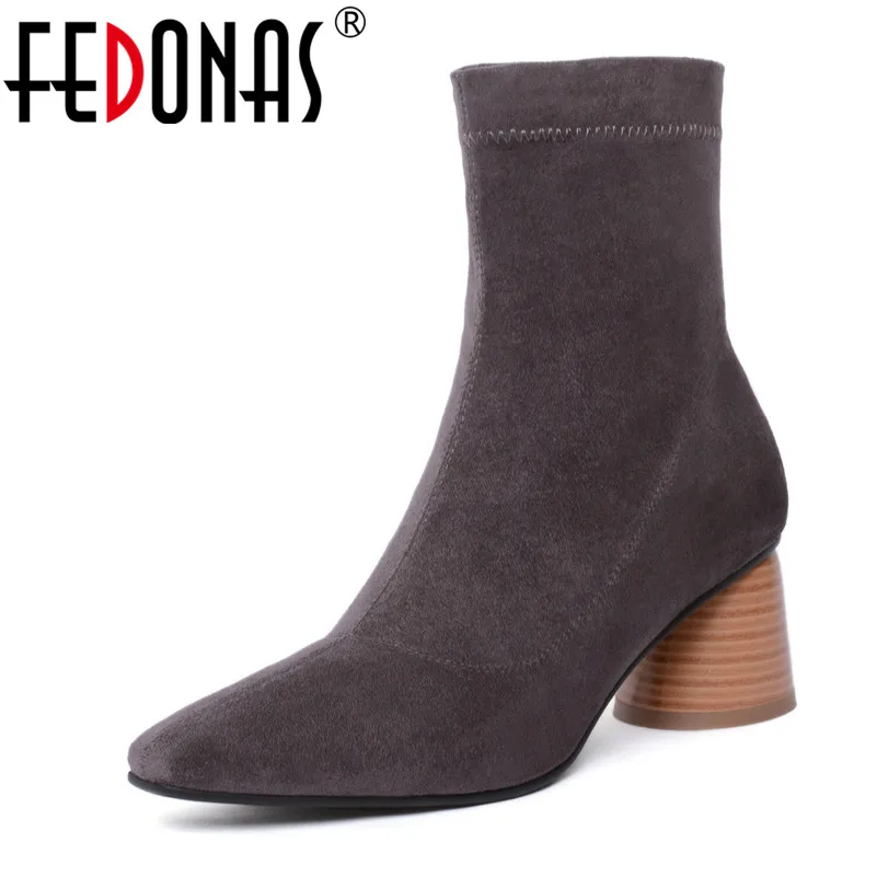 office suede chelsea boots