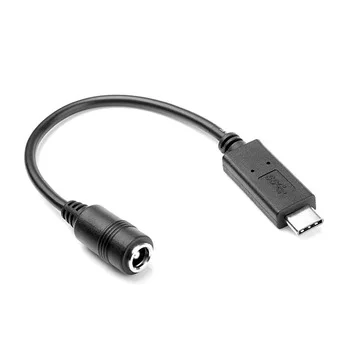 Universal DC 5.5*2.1 Flat Female Cable to Micro USB Male Cable Adapter Converter O3