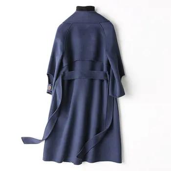 

Double Side Wool Coat Female Spring Autumn Jacket Korean Woolen Coats and Jackets Women Overcoat MY3537