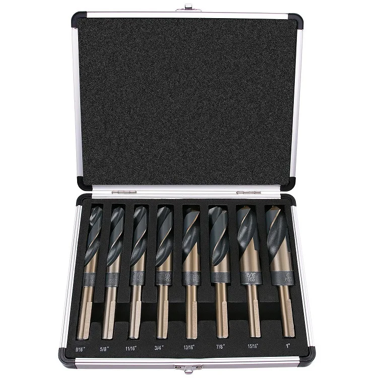 

Inch 8 Pieces Triangular Handle Linen Flower Color Small Handle High-Speed Steel And Handle Drill Bit 8 Pieces Aluminum Boxed Cu
